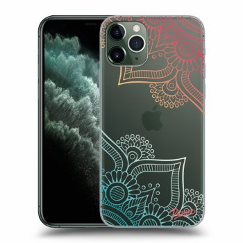 Picasee husă transparentă din silicon pentru Apple iPhone 11 Pro - Flowers pattern