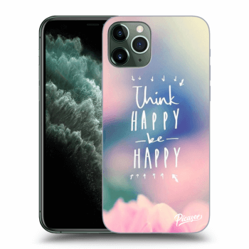 Picasee husă transparentă din silicon pentru Apple iPhone 11 Pro - Think happy be happy