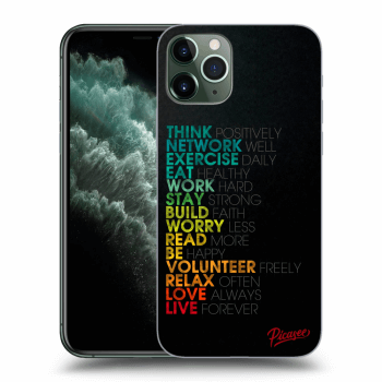 Picasee husă transparentă din silicon pentru Apple iPhone 11 Pro - Motto life