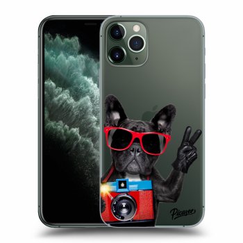 Picasee husă transparentă din silicon pentru Apple iPhone 11 Pro - French Bulldog