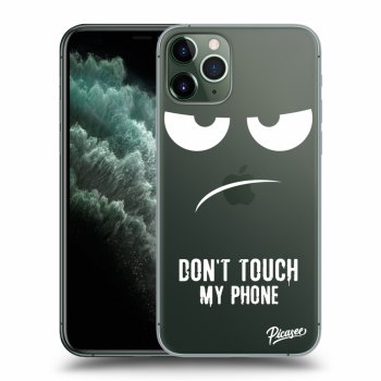 Picasee husă transparentă din silicon pentru Apple iPhone 11 Pro - Don't Touch My Phone
