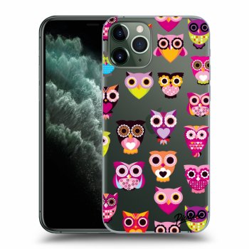 Picasee husă transparentă din silicon pentru Apple iPhone 11 Pro - Owls