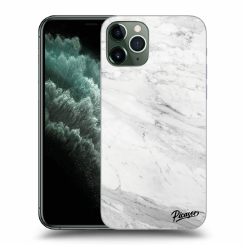 Picasee husă transparentă din silicon pentru Apple iPhone 11 Pro - White marble