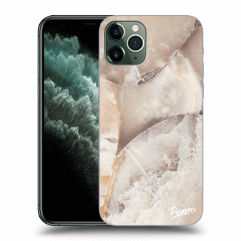 Picasee husă transparentă din silicon pentru Apple iPhone 11 Pro - Cream marble
