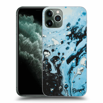 Picasee husă transparentă din silicon pentru Apple iPhone 11 Pro - Organic blue