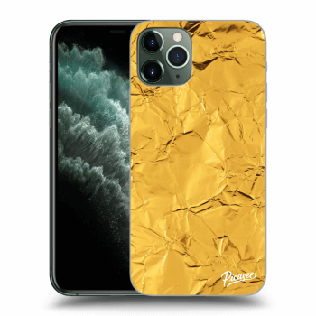 Picasee husă transparentă din silicon pentru Apple iPhone 11 Pro - Gold