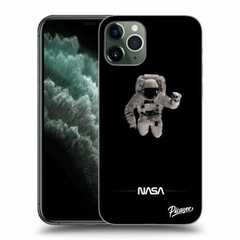 Picasee husă neagră din silicon pentru Apple iPhone 11 Pro Max - Astronaut Minimal