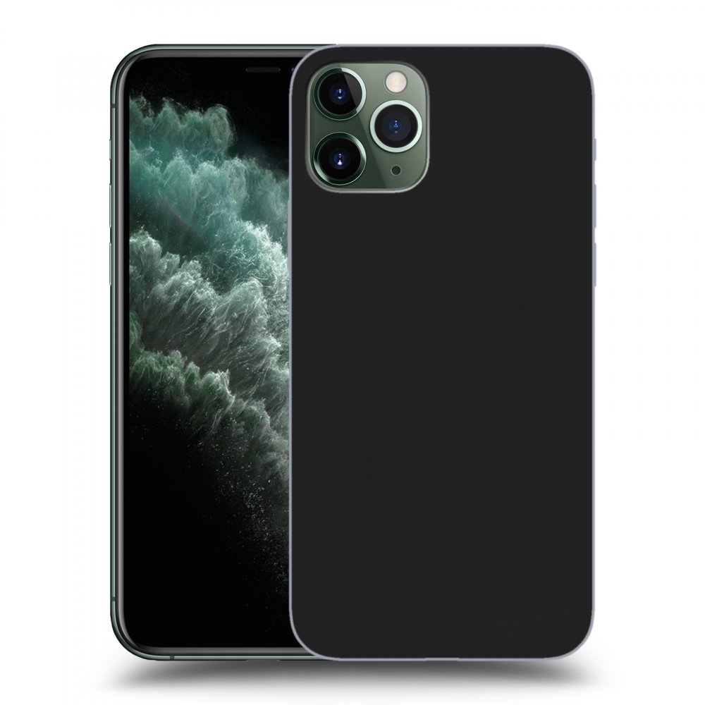Picasee husă neagră din silicon pentru Apple iPhone 11 Pro Max - Clear