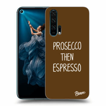 Picasee husă transparentă din silicon pentru Honor 20 Pro - Prosecco then espresso