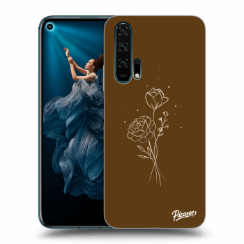 Husă pentru Honor 20 Pro - Brown flowers