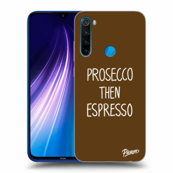Picasee husă transparentă din silicon pentru Xiaomi Redmi Note 8 - Prosecco then espresso