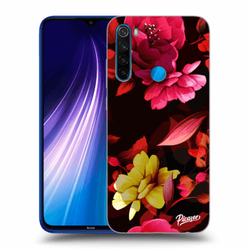 Picasee husă transparentă din silicon pentru Xiaomi Redmi Note 8 - Dark Peonny