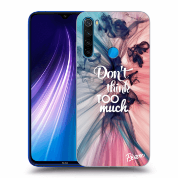 Picasee husă neagră din silicon pentru Xiaomi Redmi Note 8 - Don't think TOO much