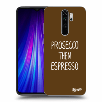 Picasee husă transparentă din silicon pentru Xiaomi Redmi Note 8 Pro - Prosecco then espresso