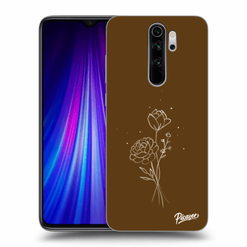 Picasee ULTIMATE CASE pentru Xiaomi Redmi Note 8 Pro - Brown flowers