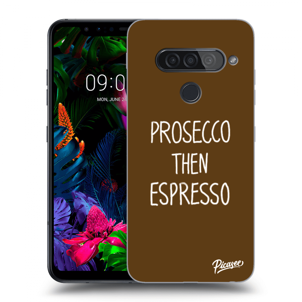 Picasee husă transparentă din silicon pentru LG G8s ThinQ - Prosecco then espresso