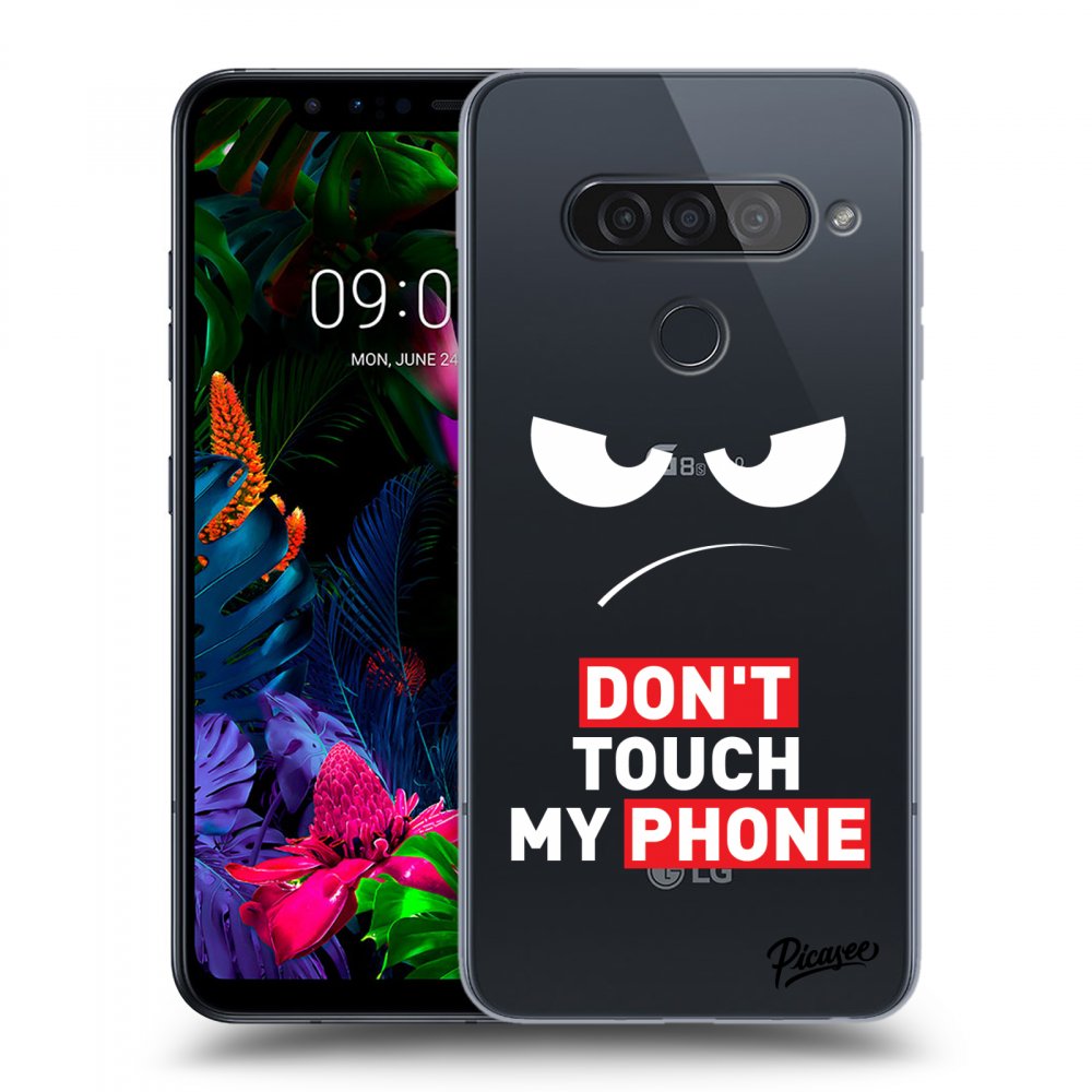 Picasee husă transparentă din silicon pentru LG G8s ThinQ - Angry Eyes - Transparent
