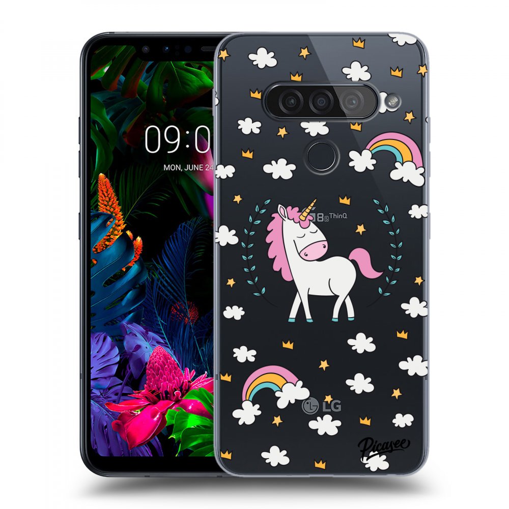 Picasee husă transparentă din silicon pentru LG G8s ThinQ - Unicorn star heaven