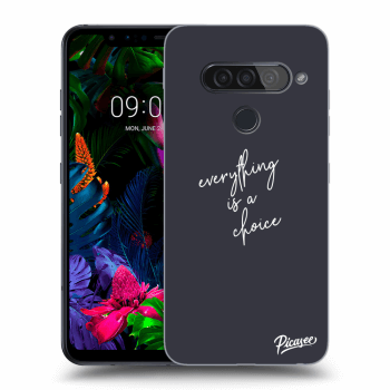 Picasee husă transparentă din silicon pentru LG G8s ThinQ - Everything is a choice