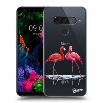 Husă pentru LG G8s ThinQ - Flamingos couple