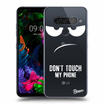 Picasee husă transparentă din silicon pentru LG G8s ThinQ - Don't Touch My Phone