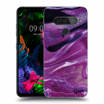 Husă pentru LG G8s ThinQ - Purple glitter