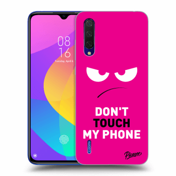 Picasee husă neagră din silicon pentru Xiaomi Mi 9 Lite - Angry Eyes - Pink