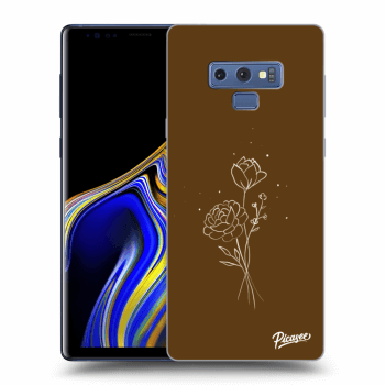 Husă pentru Samsung Galaxy Note 9 N960F - Brown flowers