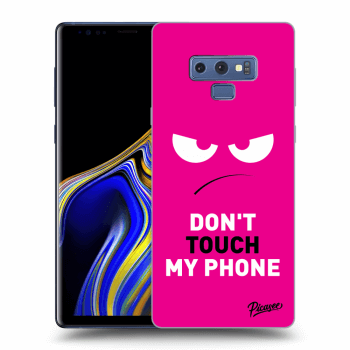 Picasee husă neagră din silicon pentru Samsung Galaxy Note 9 N960F - Angry Eyes - Pink