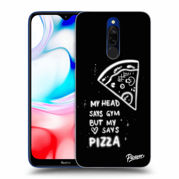 Picasee husă transparentă din silicon pentru Xiaomi Redmi 8 - Pizza