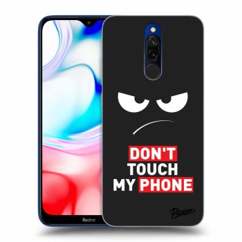 Picasee husă neagră din silicon pentru Xiaomi Redmi 8 - Angry Eyes - Transparent