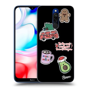 Husă pentru Xiaomi Redmi 8 - Christmas Stickers