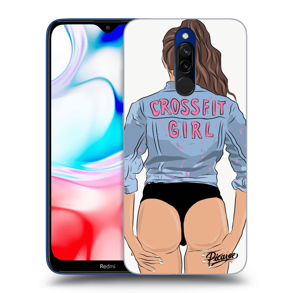 Picasee husă transparentă din silicon pentru Xiaomi Redmi 8 - Crossfit girl - nickynellow