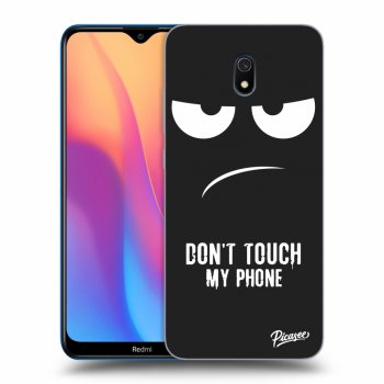 Picasee husă neagră din silicon pentru Xiaomi Redmi 8A - Don't Touch My Phone