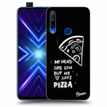Picasee husă transparentă din silicon pentru Honor 9X - Pizza