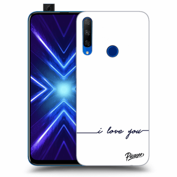 Picasee husă transparentă din silicon pentru Honor 9X - I love you