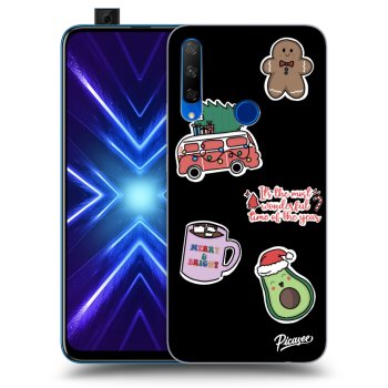 Husă pentru Honor 9X - Christmas Stickers