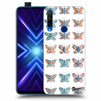 Picasee husă transparentă din silicon pentru Honor 9X - Butterflies