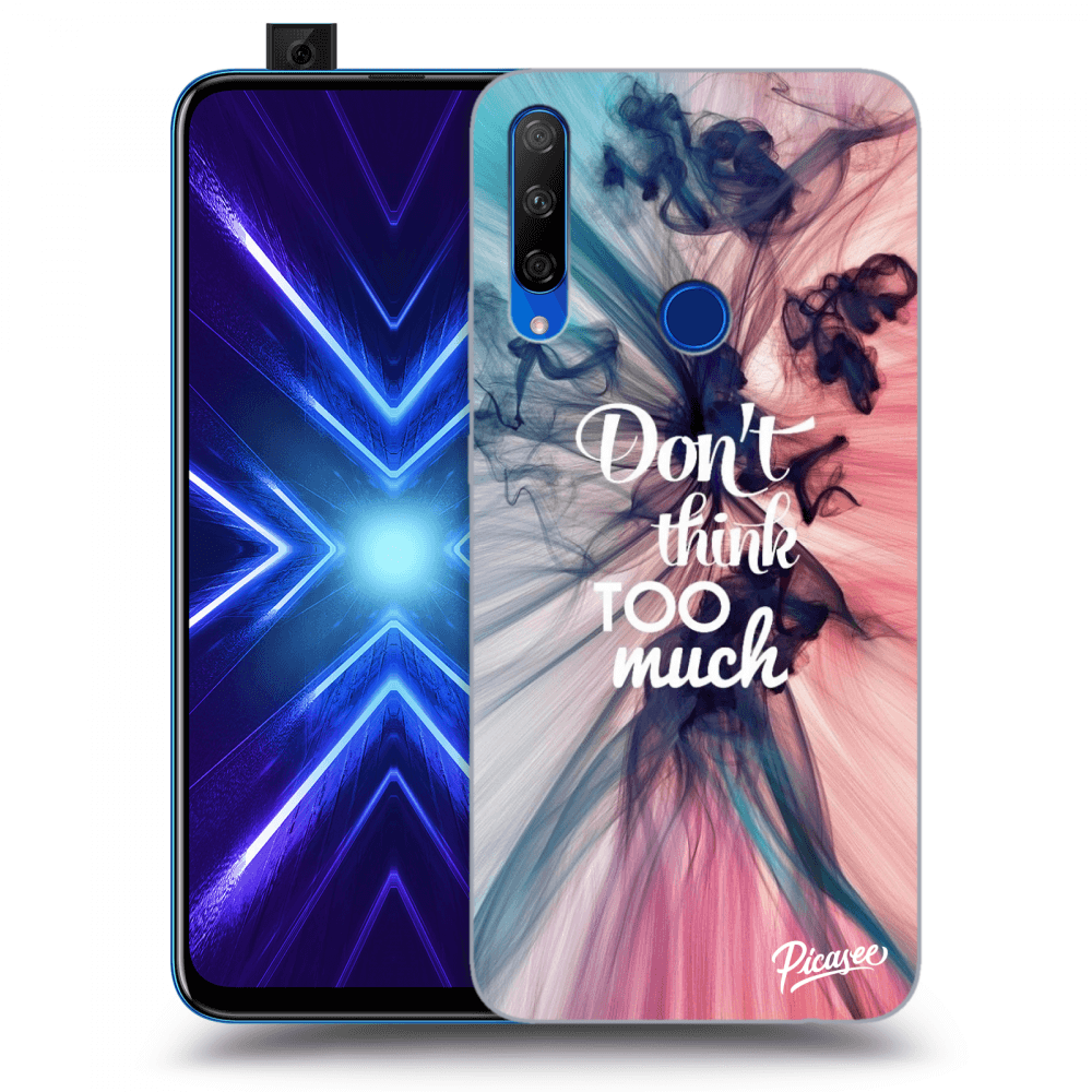 Picasee husă neagră din silicon pentru Honor 9X - Don't think TOO much