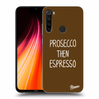 Picasee husă neagră din silicon pentru Xiaomi Redmi Note 8T - Prosecco then espresso