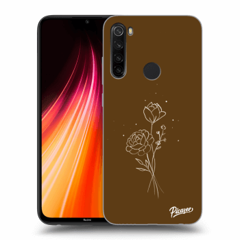 Husă pentru Xiaomi Redmi Note 8T - Brown flowers