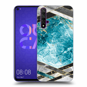 Husă pentru Huawei Nova 5T - Blue geometry