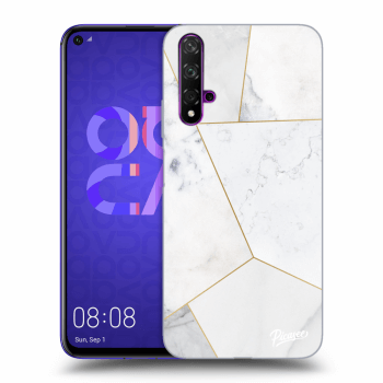 Husă pentru Huawei Nova 5T - White tile