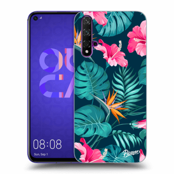 Husă pentru Huawei Nova 5T - Pink Monstera