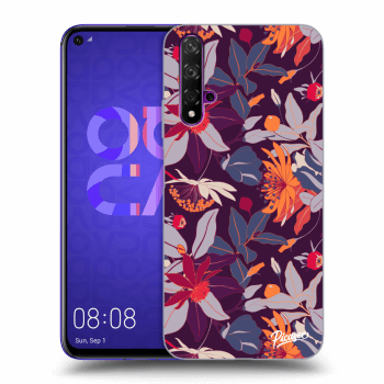 Husă pentru Huawei Nova 5T - Purple Leaf