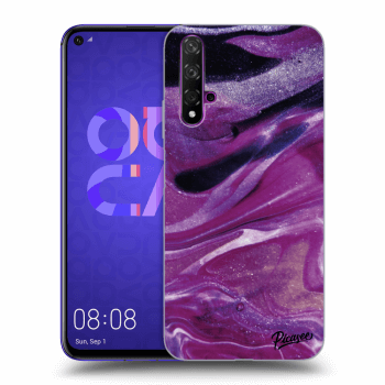 Husă pentru Huawei Nova 5T - Purple glitter
