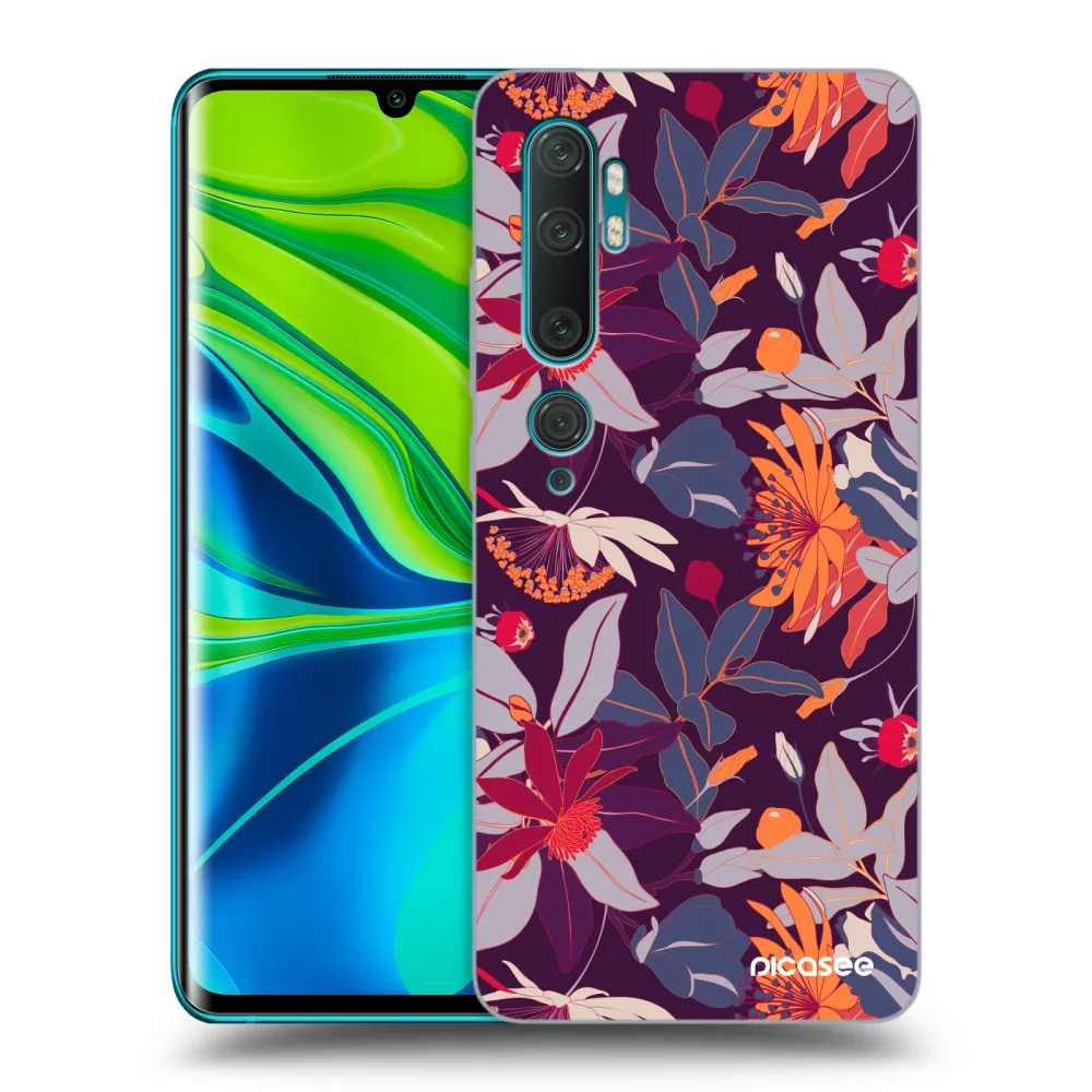 Picasee ULTIMATE CASE pentru Xiaomi Mi Note 10 (Pro) - Purple Leaf