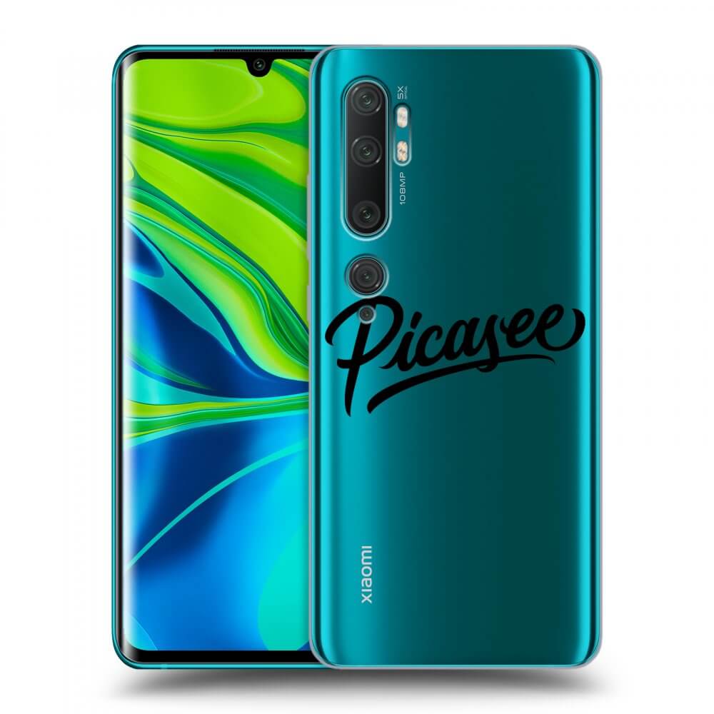 Picasee husă transparentă din silicon pentru Xiaomi Mi Note 10 (Pro) - Picasee - old logo - black