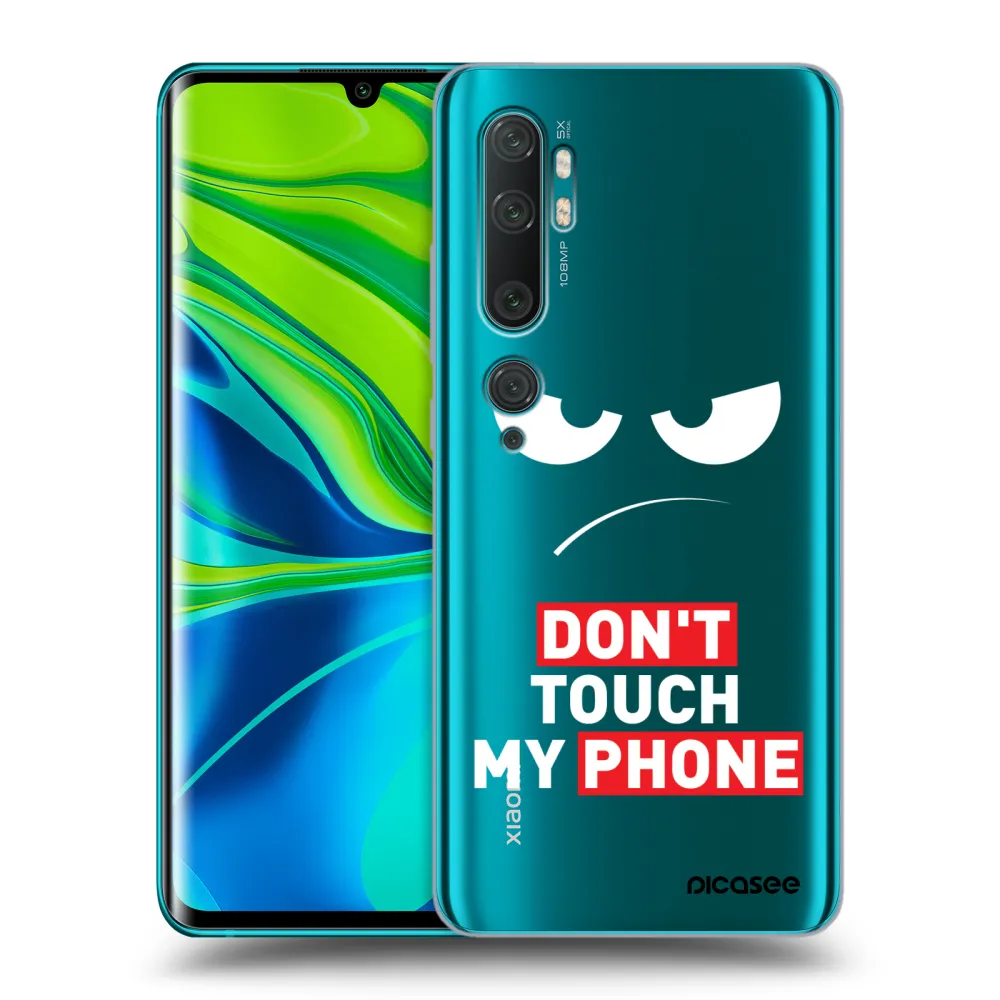 Picasee husă transparentă din silicon pentru Xiaomi Mi Note 10 (Pro) - Angry Eyes - Transparent