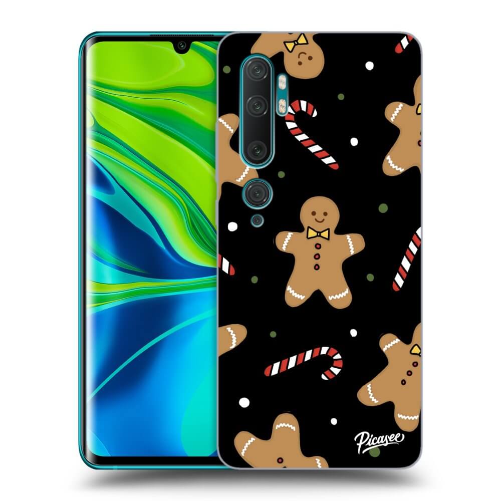 Picasee husă neagră din silicon pentru Xiaomi Mi Note 10 (Pro) - Gingerbread